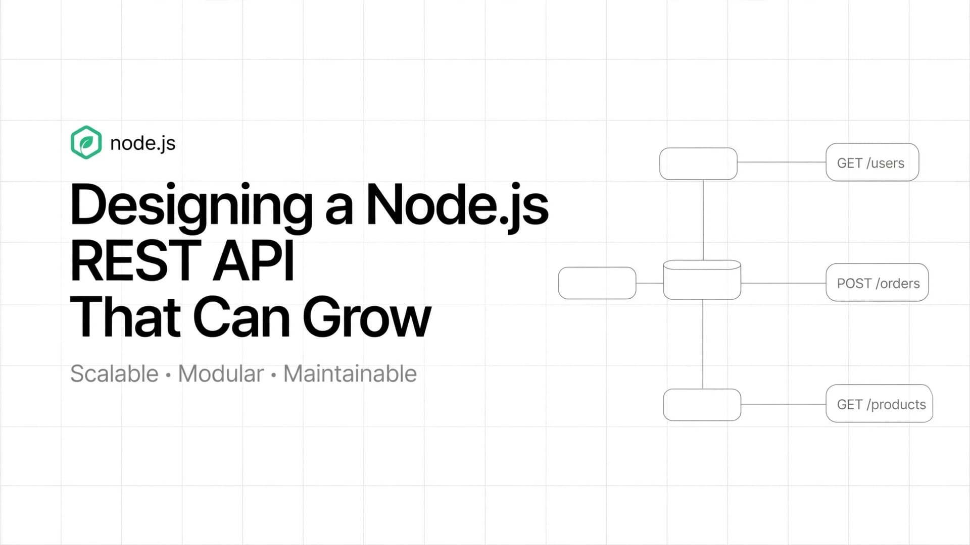 Designing a Node.js REST API That Can Grow